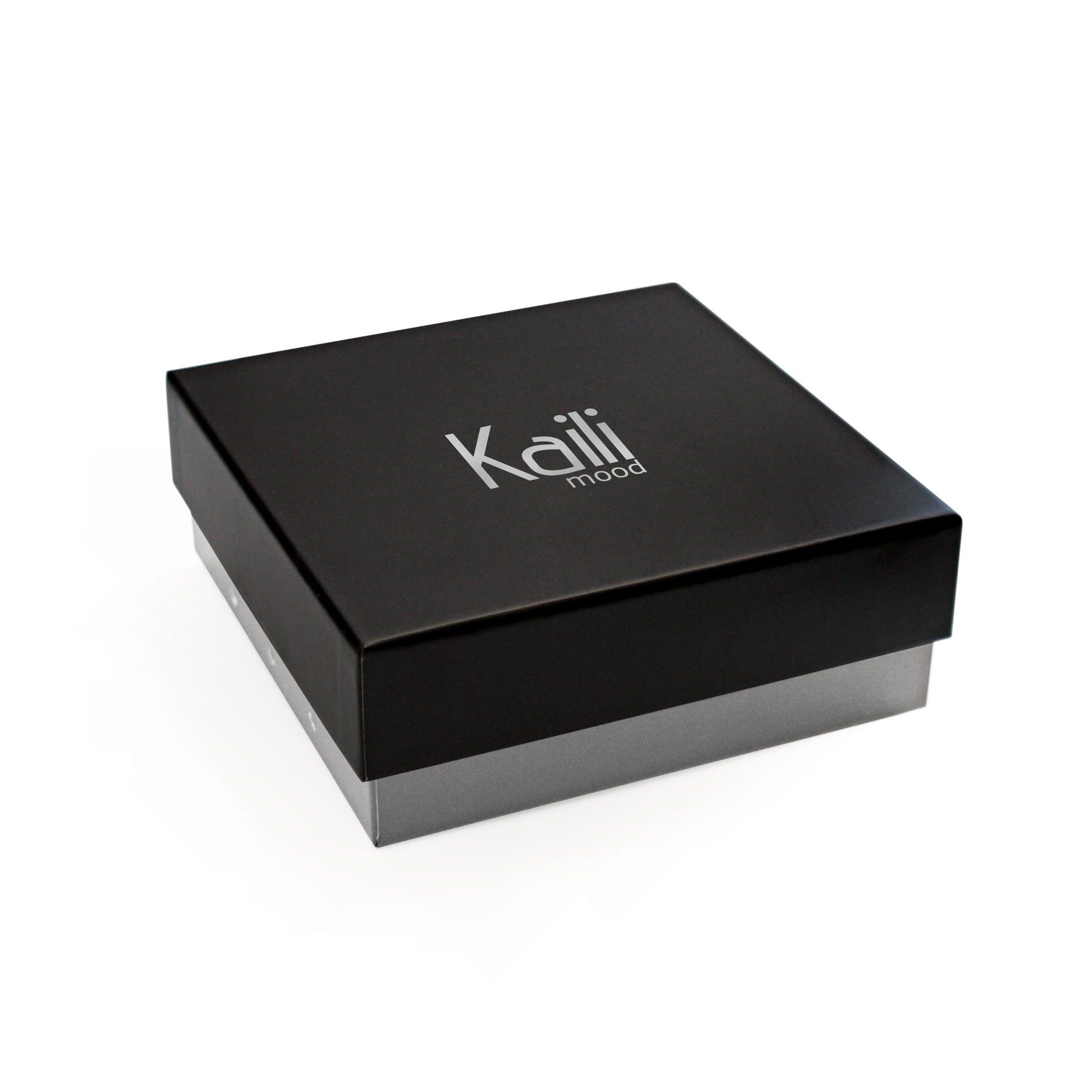 K4009KB | Allover Men's Belt in Leather Lining with Pu Finish. Anthracite colour. Dimensions: 125 x 3.8 x 0.5 cm (waistline 110 cm). Packaging: Rigid bottom/lid gift box-3
