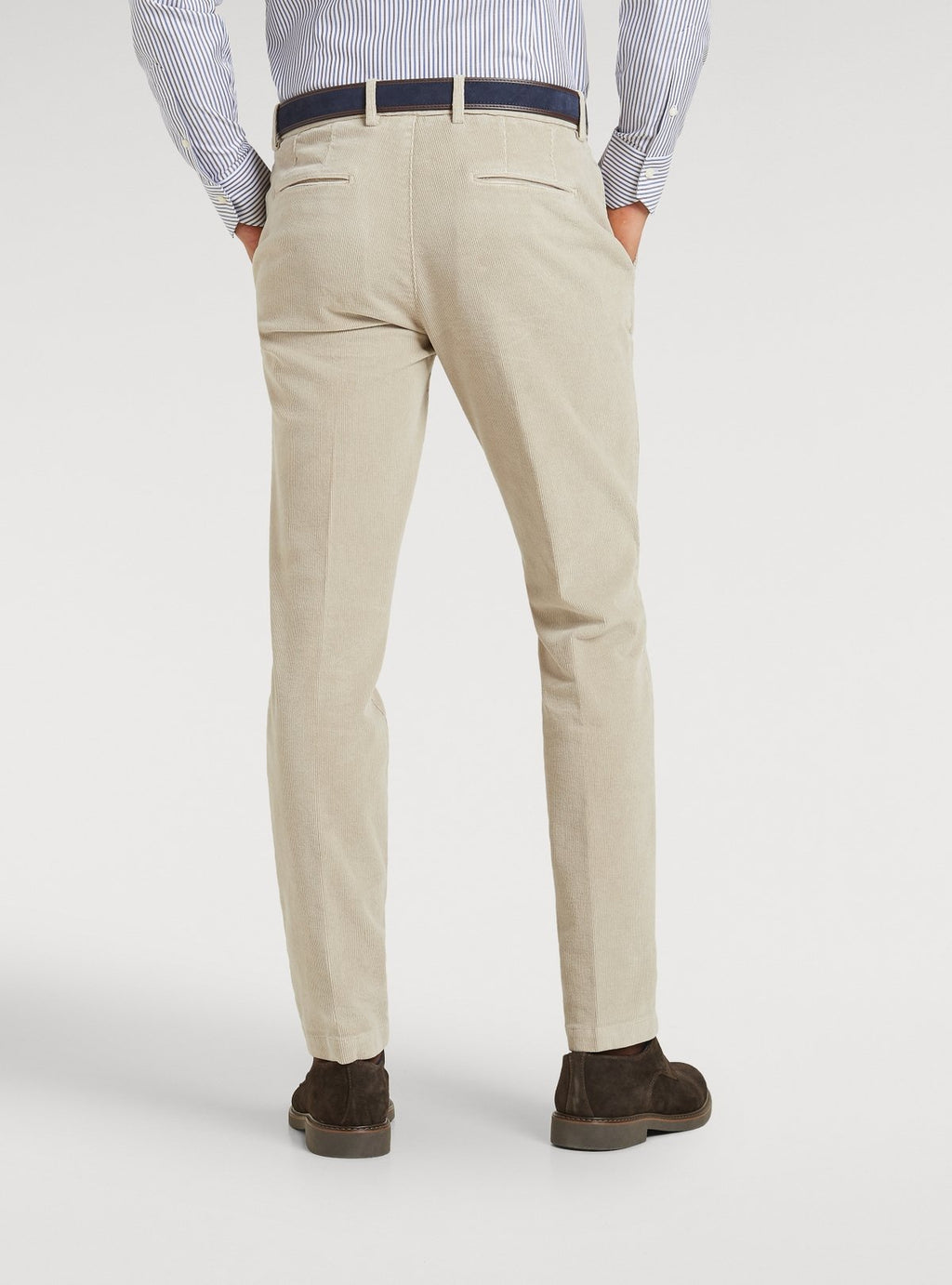 Pantalone chinos tasca America in velluto a coste
