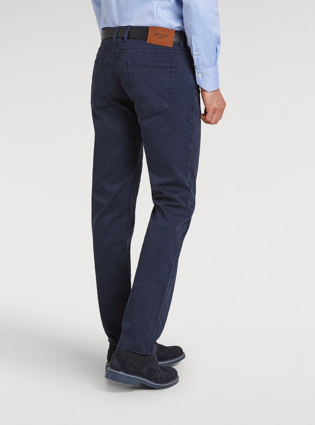 Five-pocket trousers in cotton gabardine
