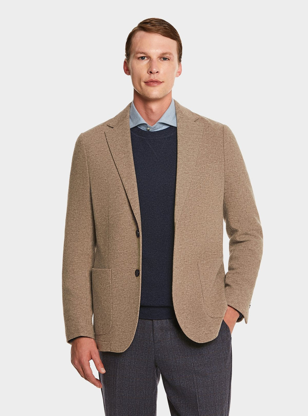 Giacca in maglia in misto lana-0