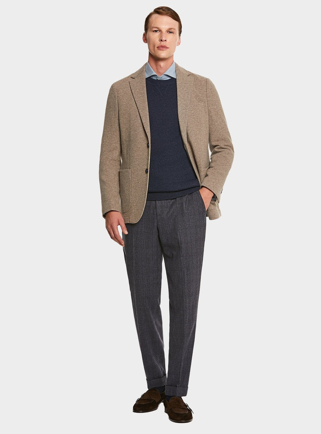 Giacca in maglia in misto lana-1