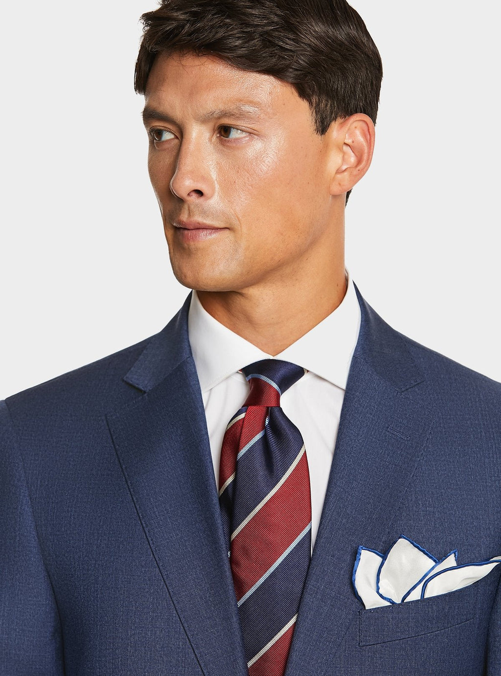 Houndstooth wool suit in pure wool