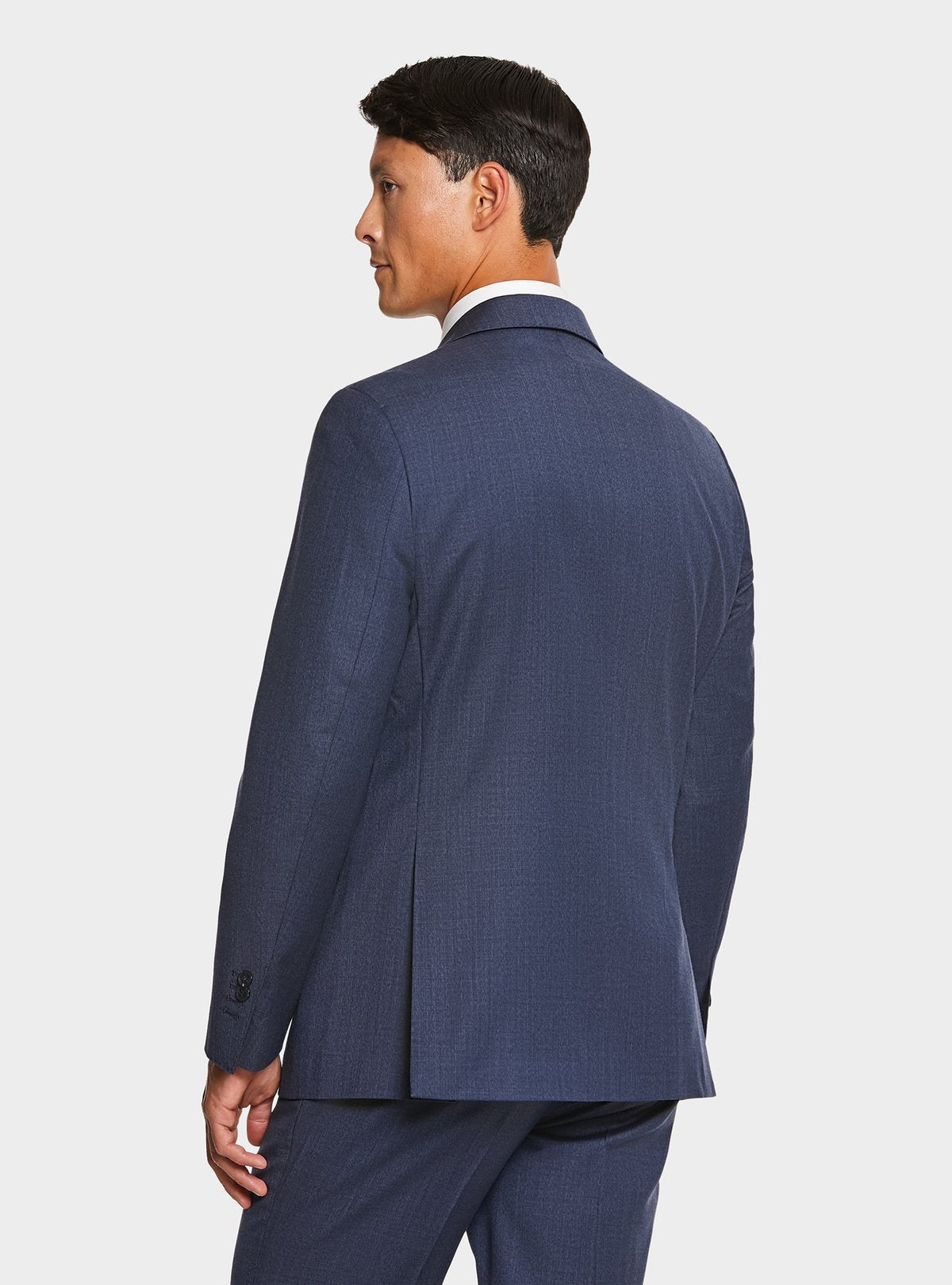 Houndstooth wool suit in pure wool