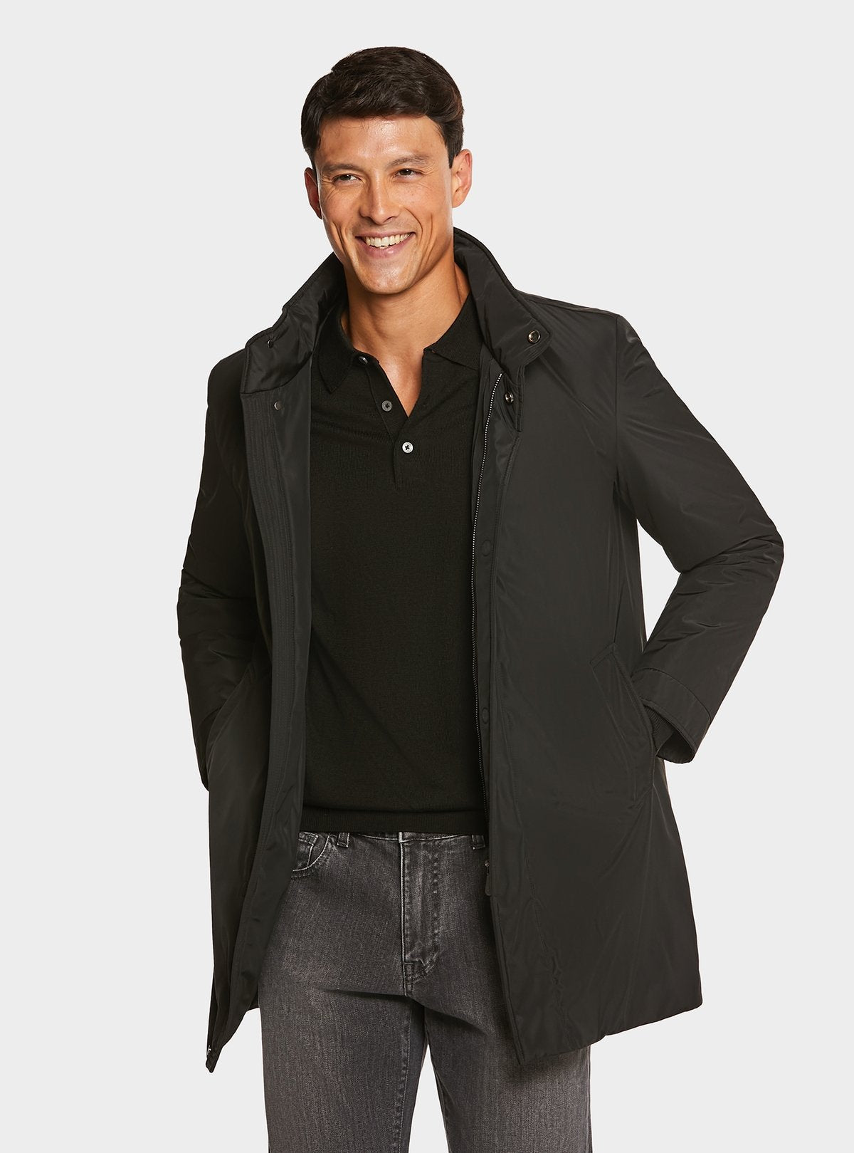 Long waterproof coat