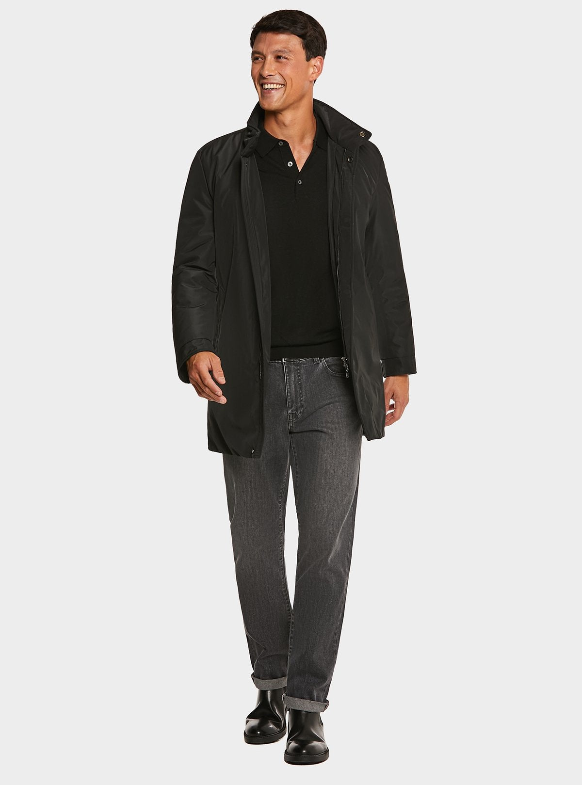 Long waterproof coat