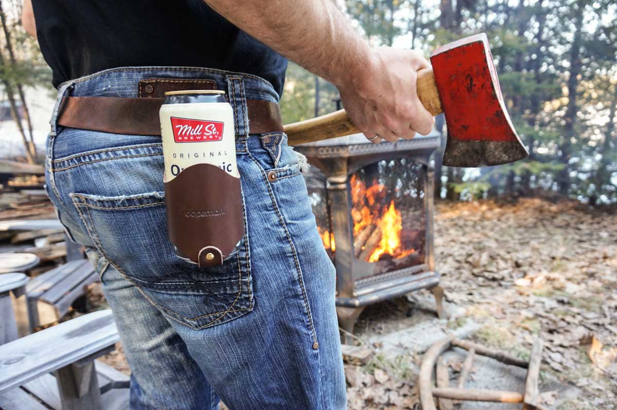 Leather Beer Belt Holster